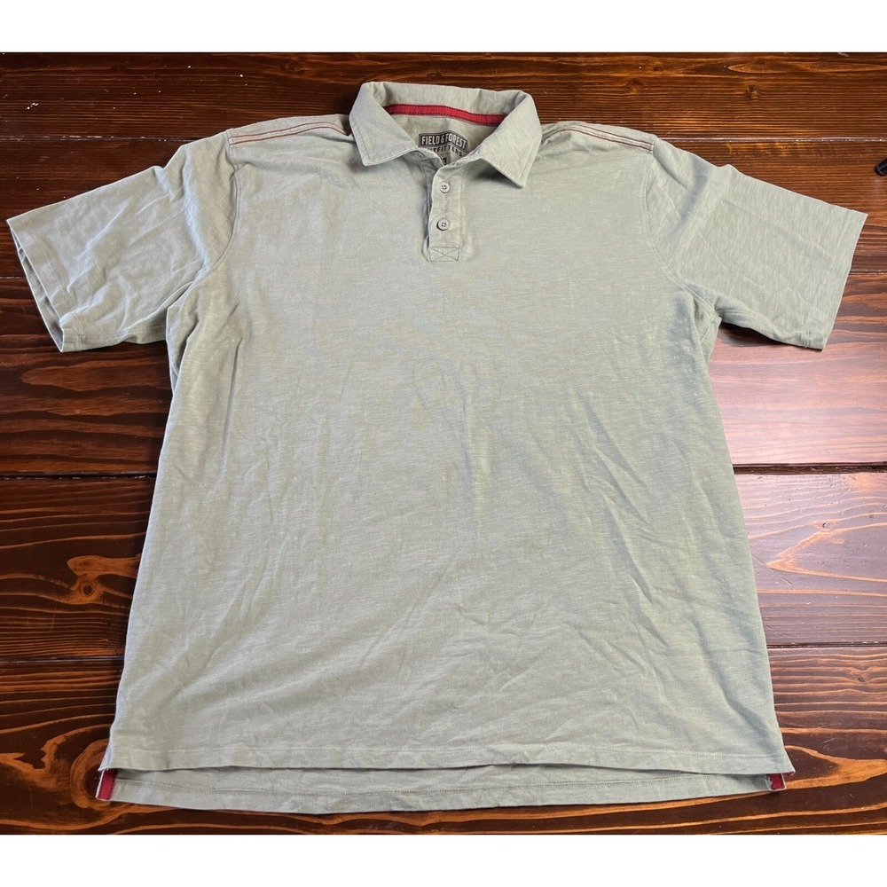 Field & Forest Outfitters Shirt, Men's Size XL, Green, Polo, Short Sleeve